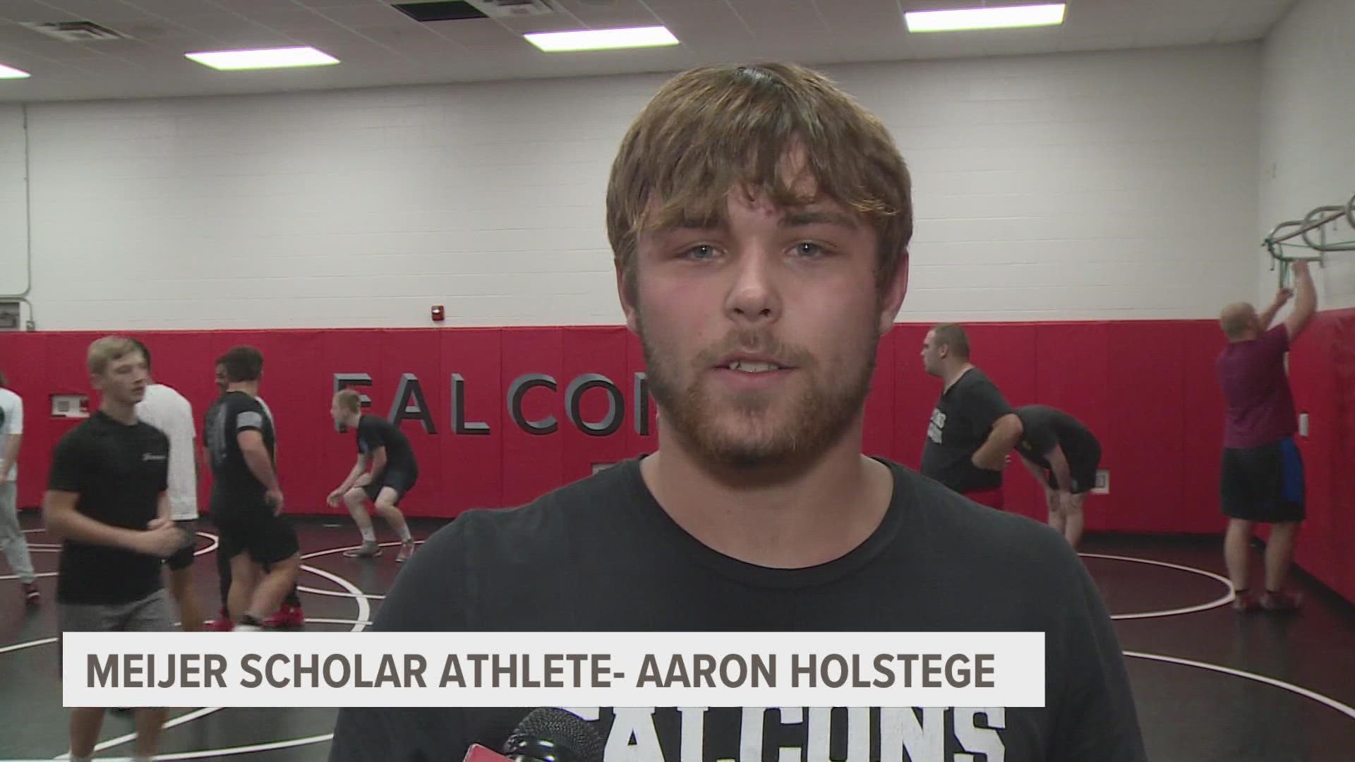 Allendale High School senior Aaron Holstege stands out among his peers.
