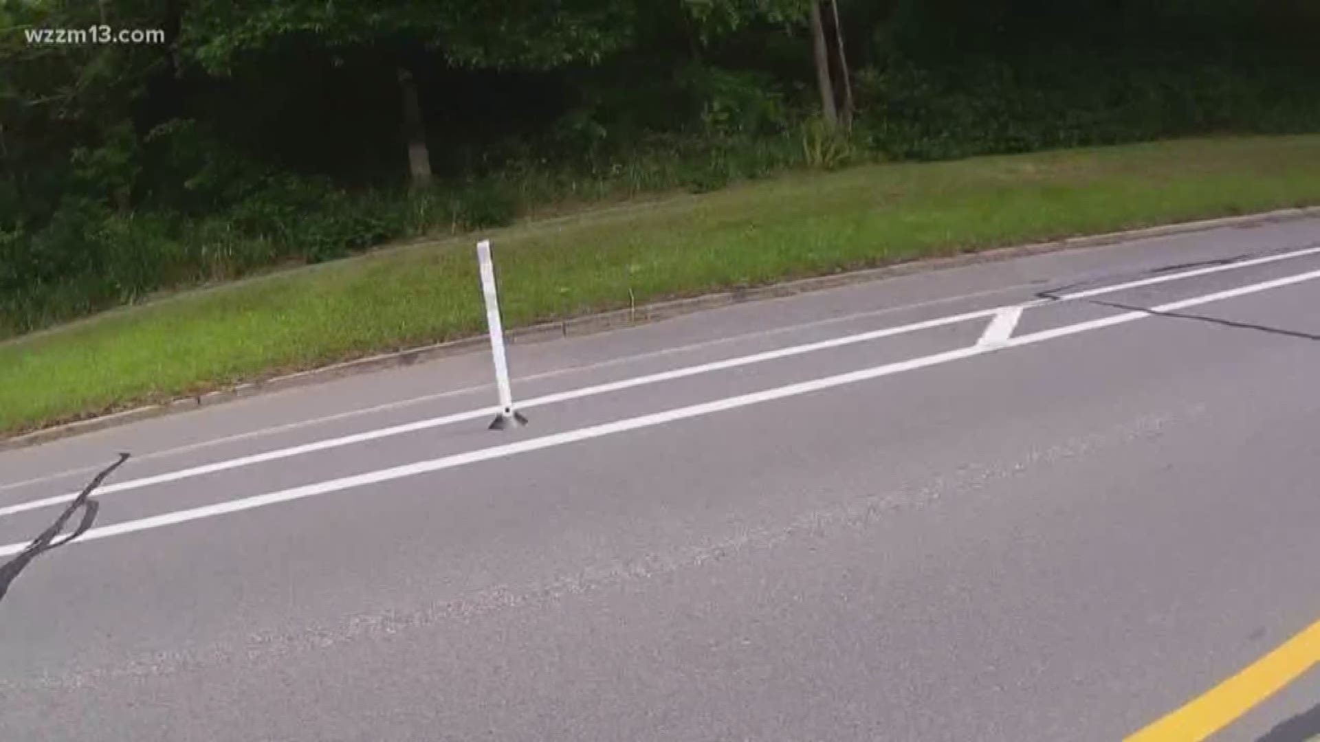 Grand Rapids installs bike lane poles