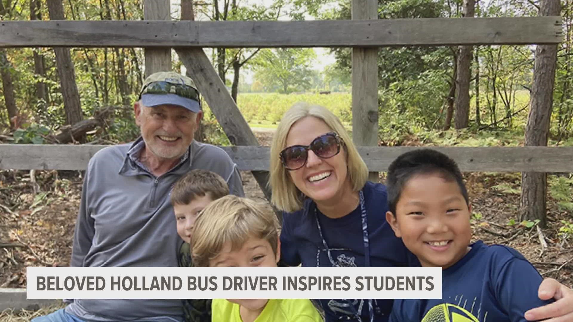 A Holland man wasn't sure how to keep busy after retirement, but has now found his passion for driving school busses.