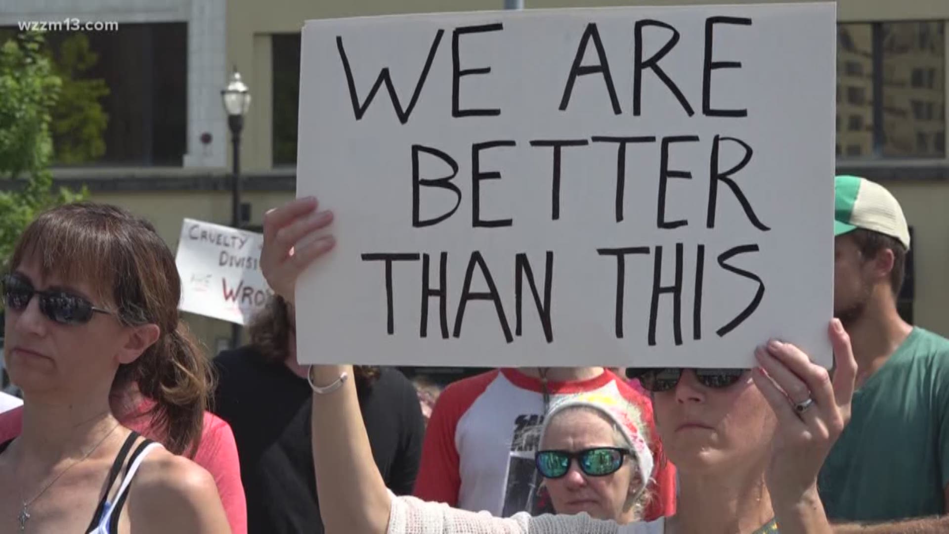 Hundreds gather for Grand Rapids immigration protest