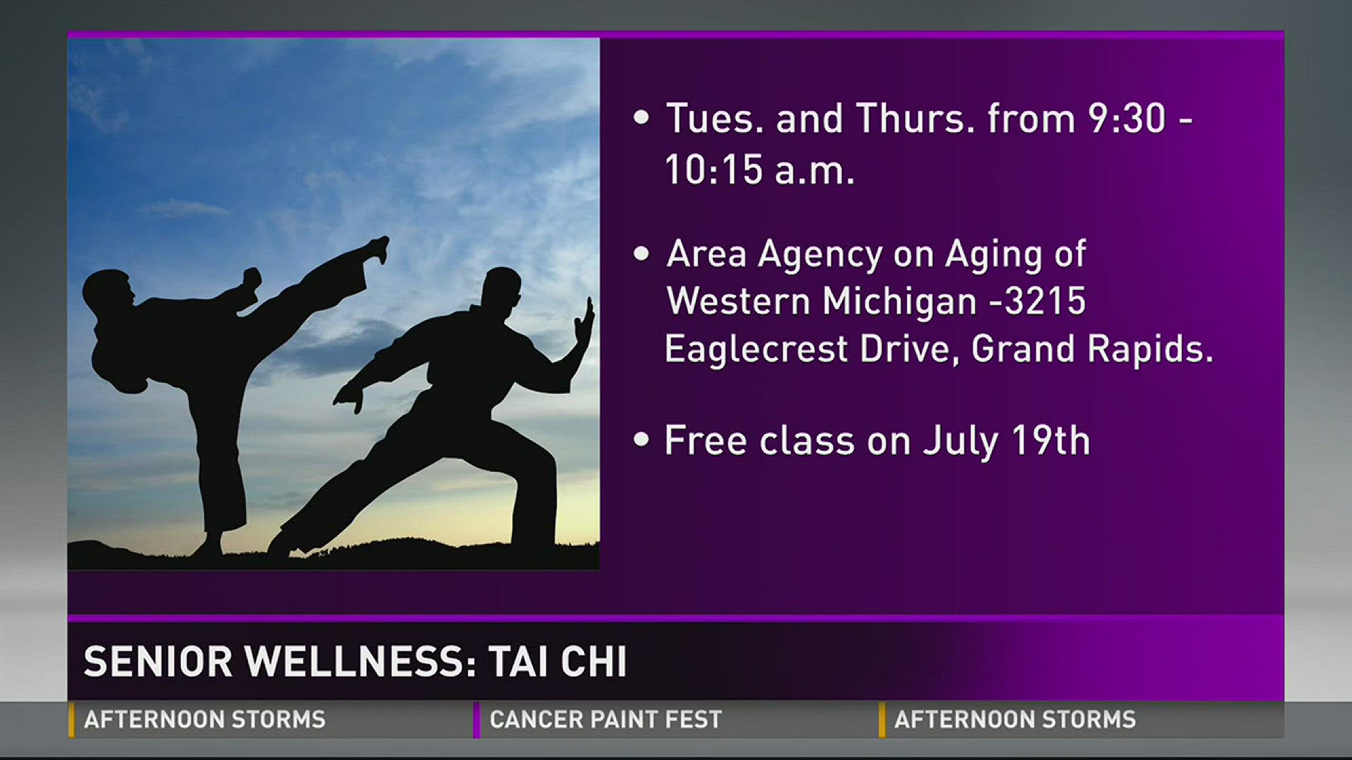 Tai Chi for Health by Dr. Paul Lam is one of the newest healthy aging programs offered by the Area Agency on Aging of Western Michigan.