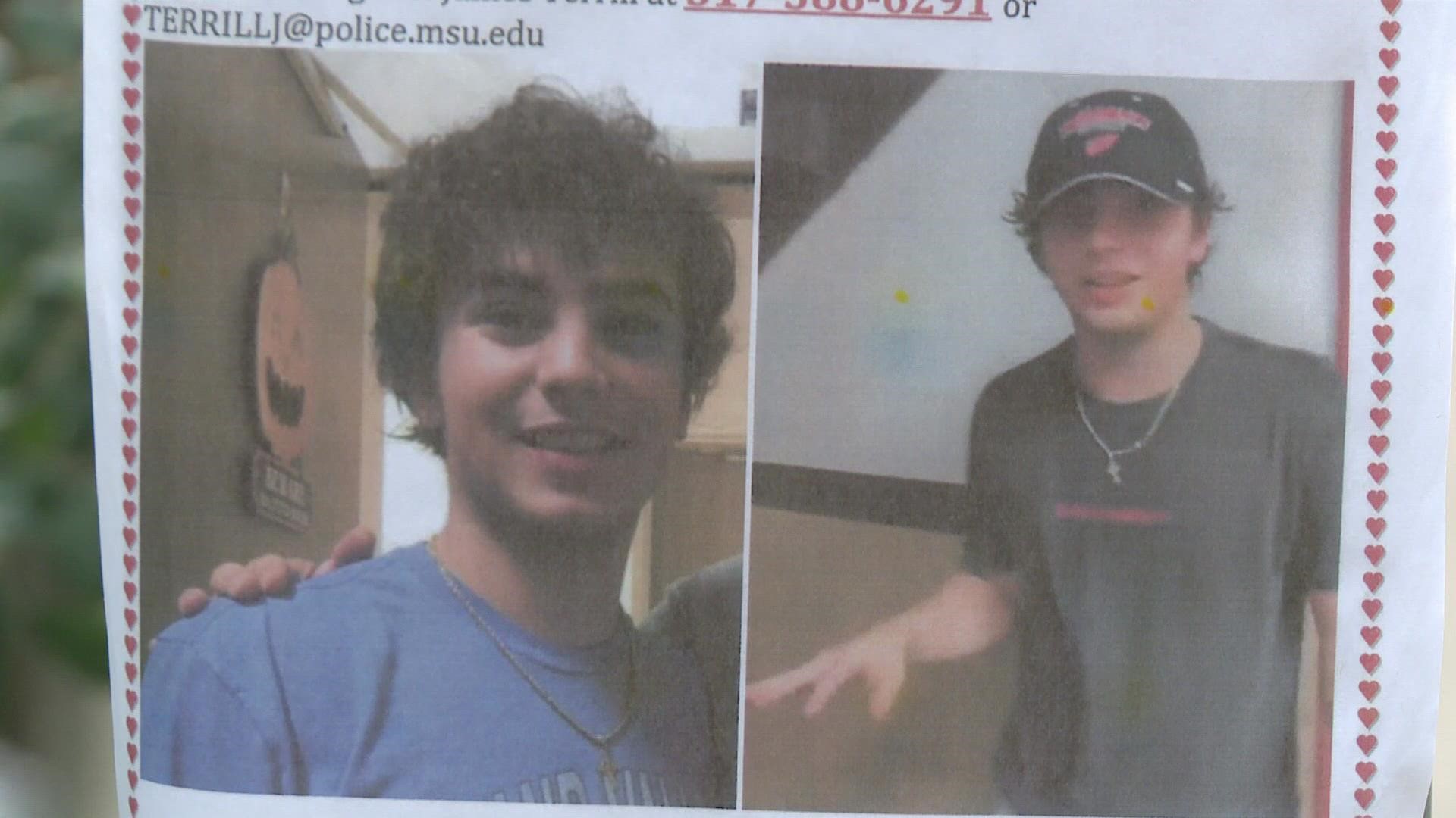 Santo was last seen walking on campus and police say there is no indication he left the East Lansing area.
