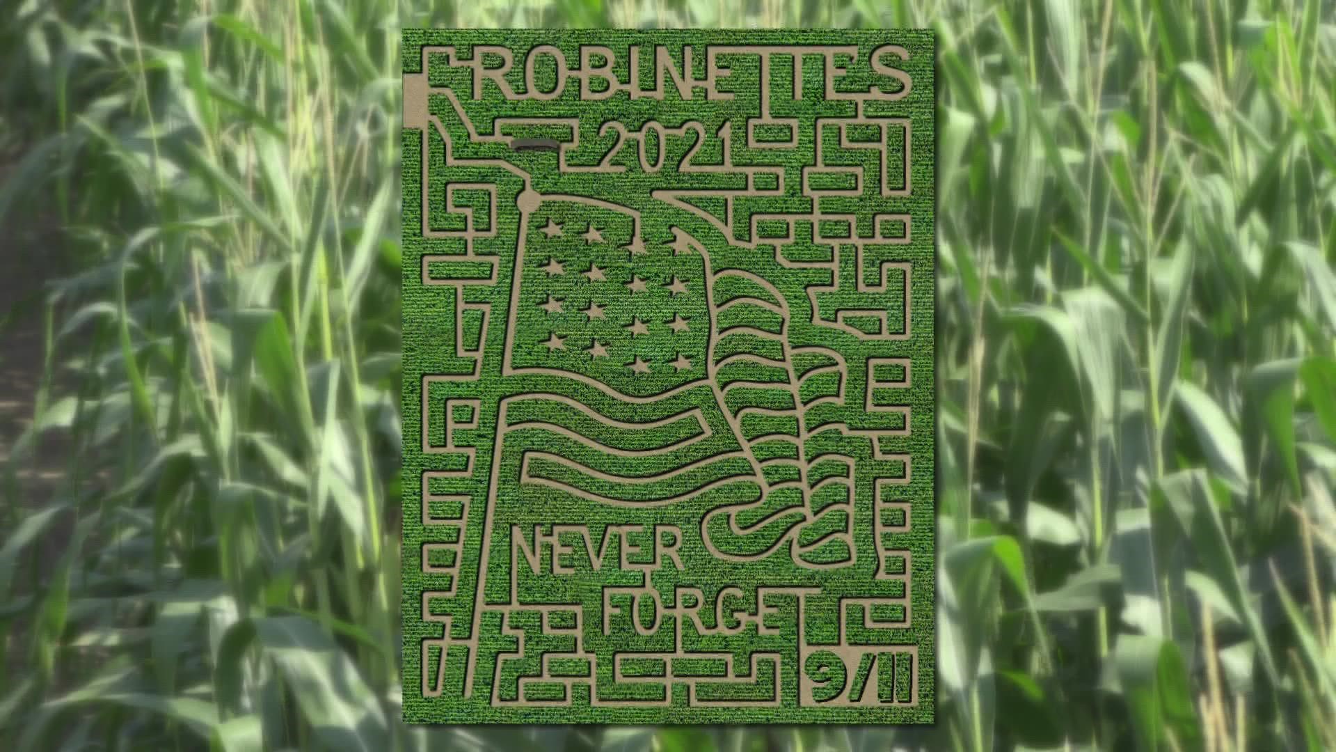 It's a sure sign that fall is nearly here: Robinette's Apple Haus & Winery is preparing their corn maze to visitors.