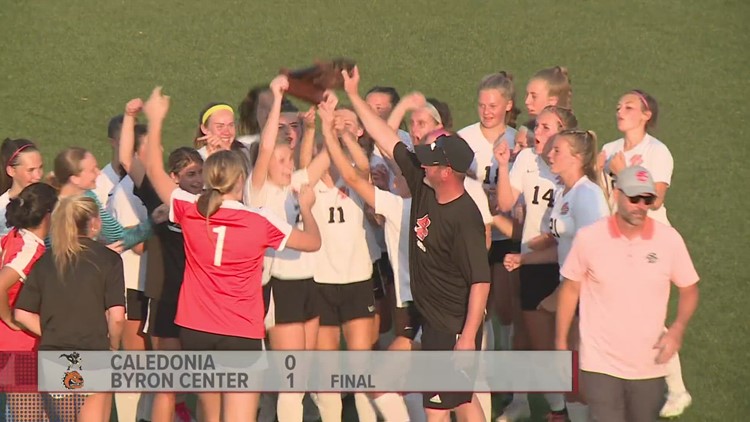 Byron Center tops Caledonia 1-0 to win girls soccer district championship