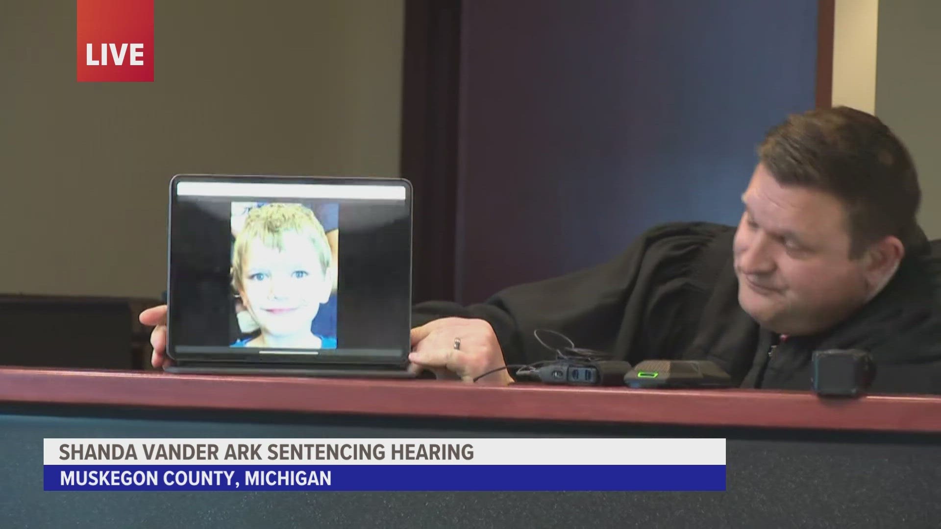 "I will tell you this. I am choosing not to remember your son dead, looking like a Holocaust victim. I'm choosing to remember him like this," Judge Kacel said.