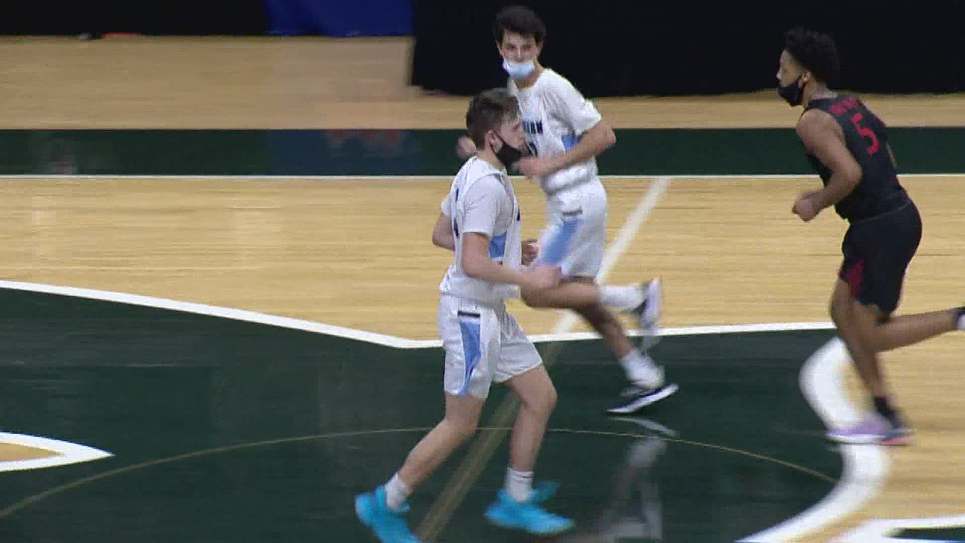 After trailing by 13 in the second quarter, the Huskies pulled through to win 68-58 and make it to the state finals.