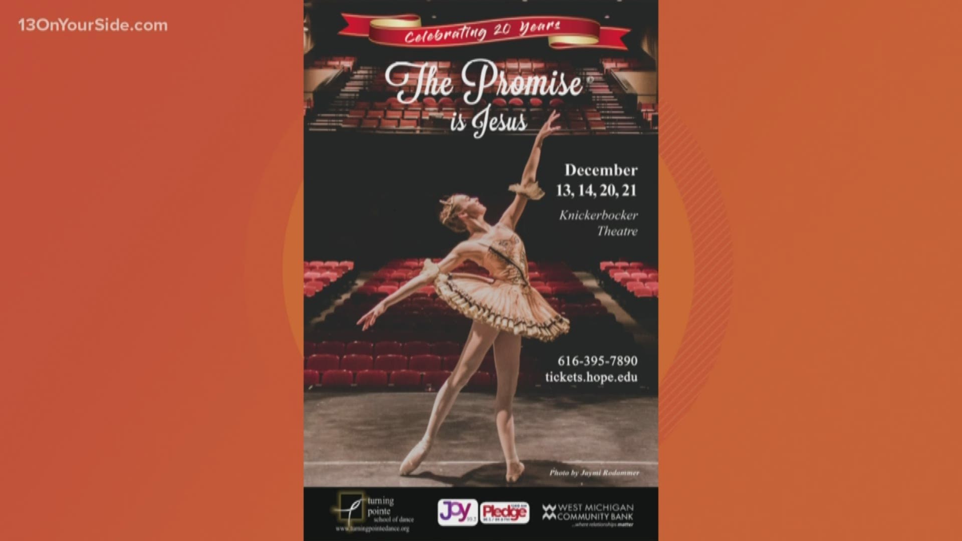 The Promise combines the story of the birth of Jesus with Classical and Contemporary Ballet. The show is being performed Dec. 13 through Dec. 21.