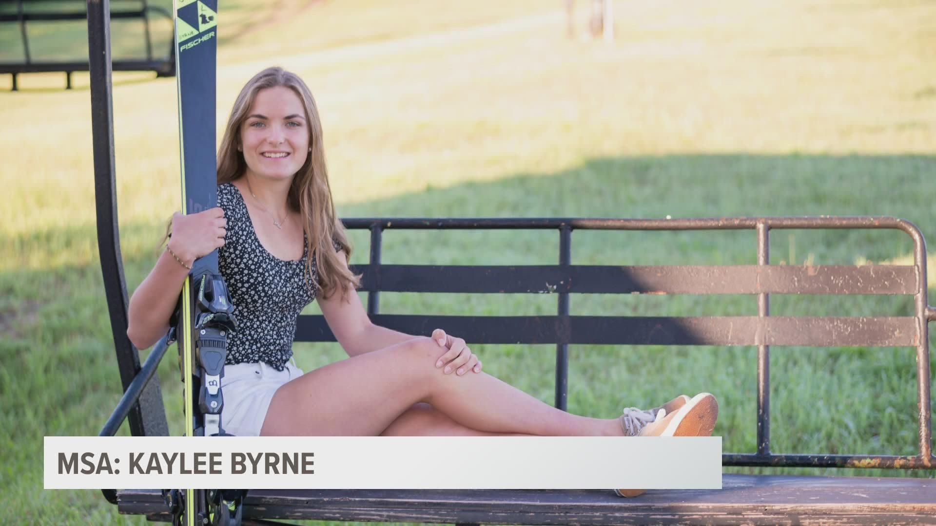 Byrne hopes to go to Northern Michigan and join the ski team.