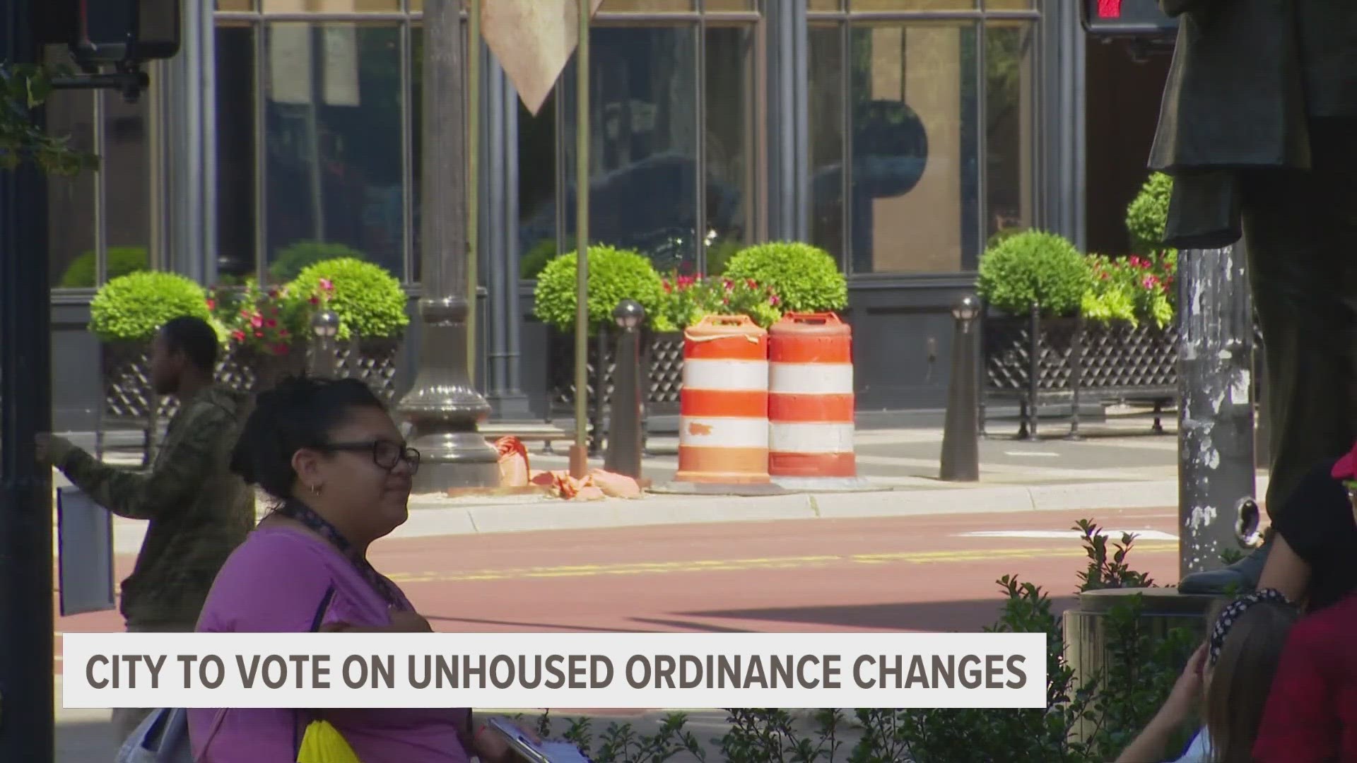 One business owner downtown says the ordinance would "criminalize homelessness," and city leaders should focus on finding affordable housing options instead.