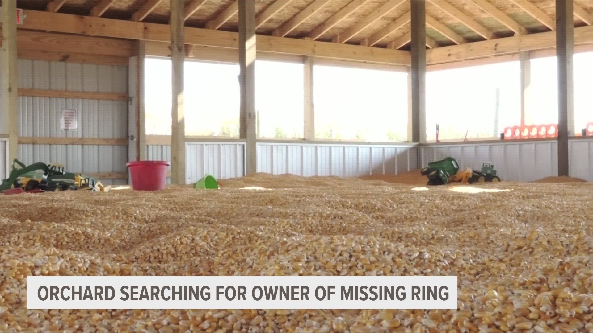 Gull Meadow Farms is searching for the owner of a missing engagement ring that was found in their 1,500-square-foot "corn crib."