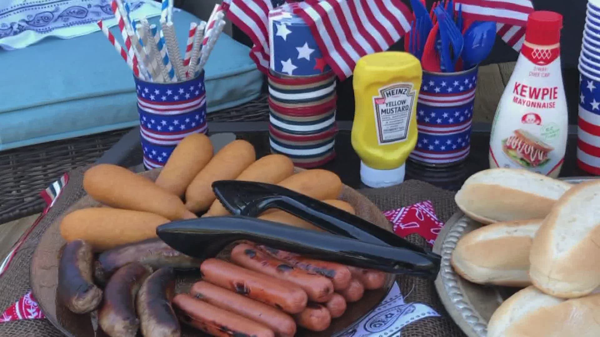 From bandana pillows to a hot dog bar, see ways to get creative this Memorial Day