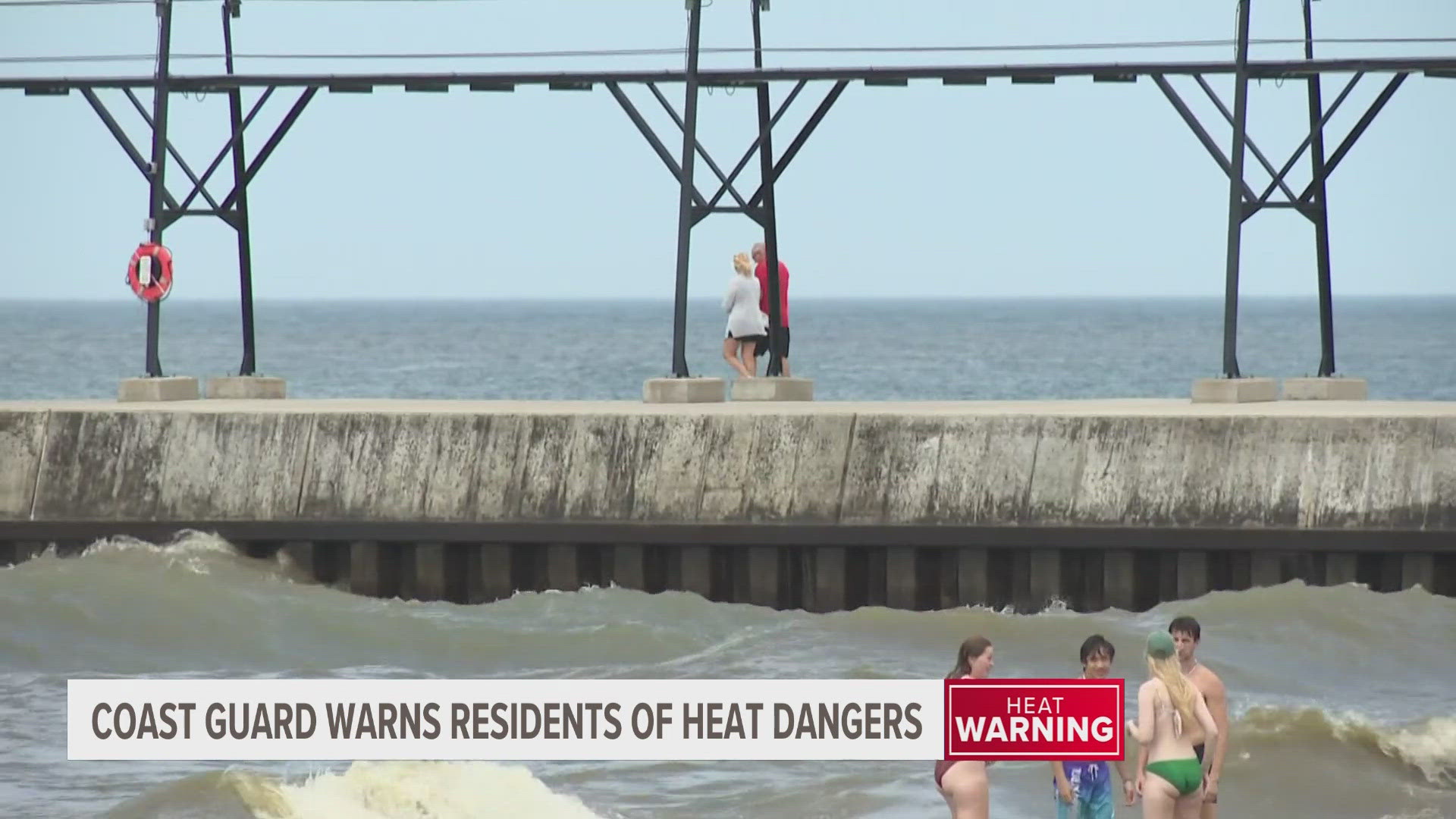 With high temperatures expected throughout the week, the Coast Guard is warning residents of the dangers of heat, especially in water.
