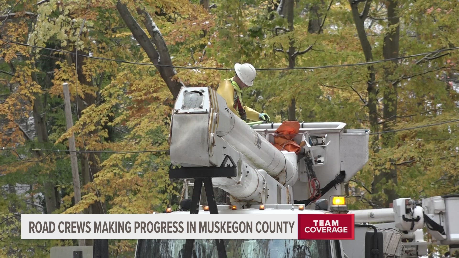 Roads in Muskegon County are much safer than they were last night, but some debris is still in need of cleanup.