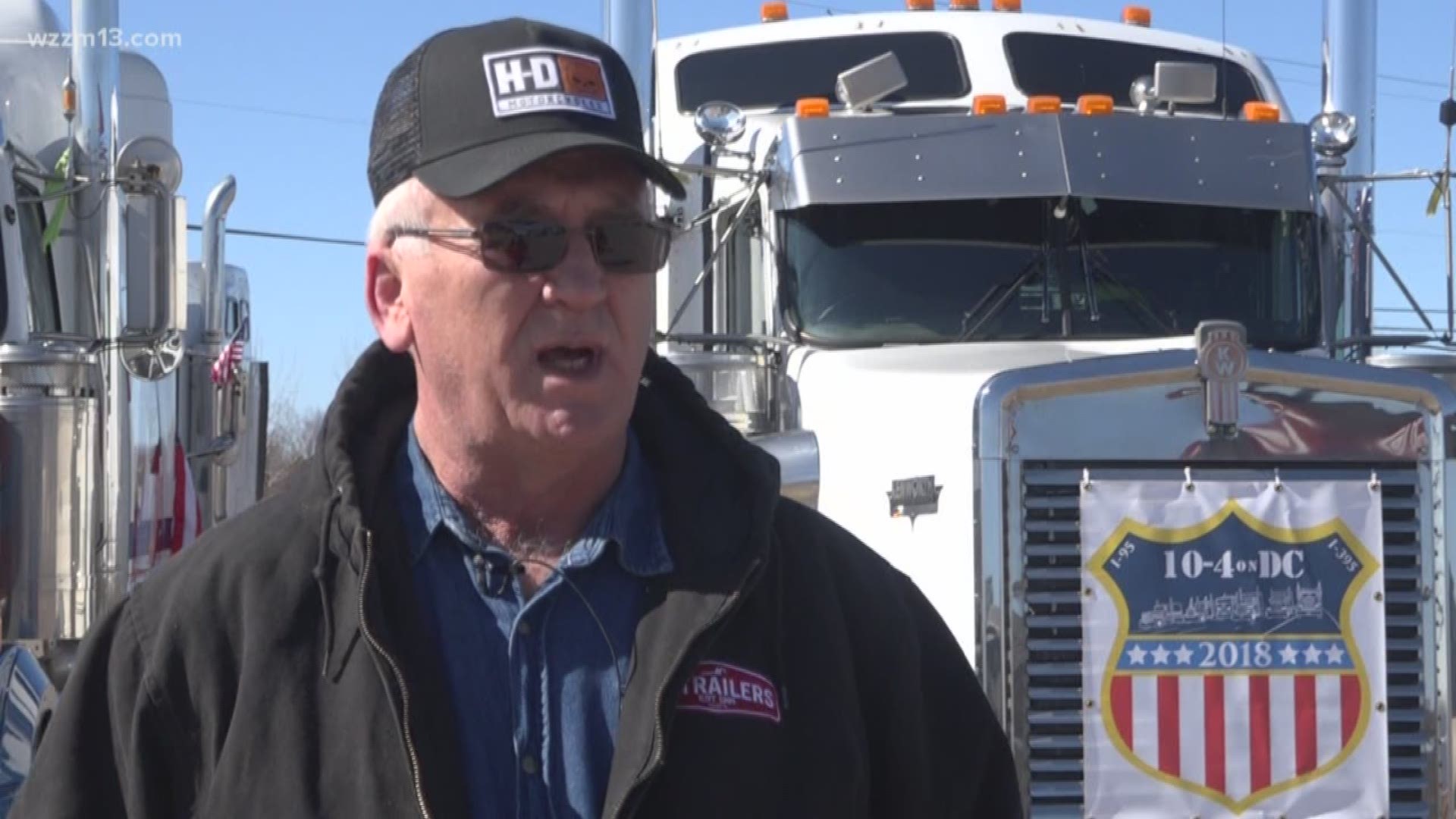Michigan truckers protest working conditions