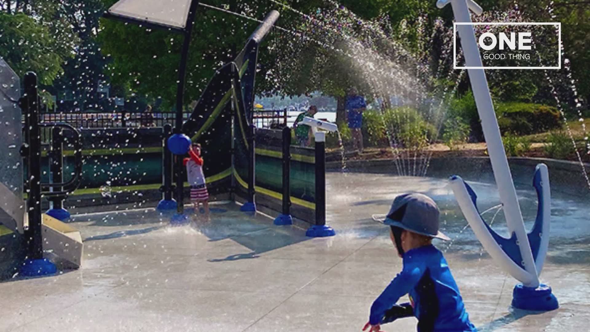 You don't often think about splash pads as winning - or evening being up for - awards. This one did.