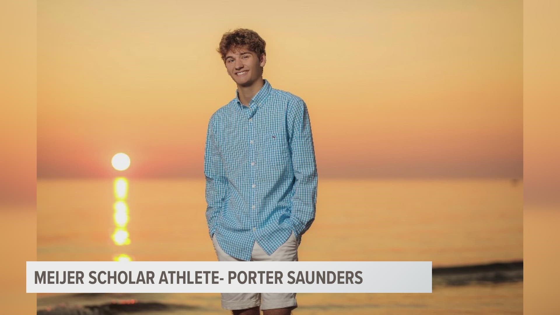 After playing four sports at Spring Lake, Saunders is excited to study business at Michigan State.