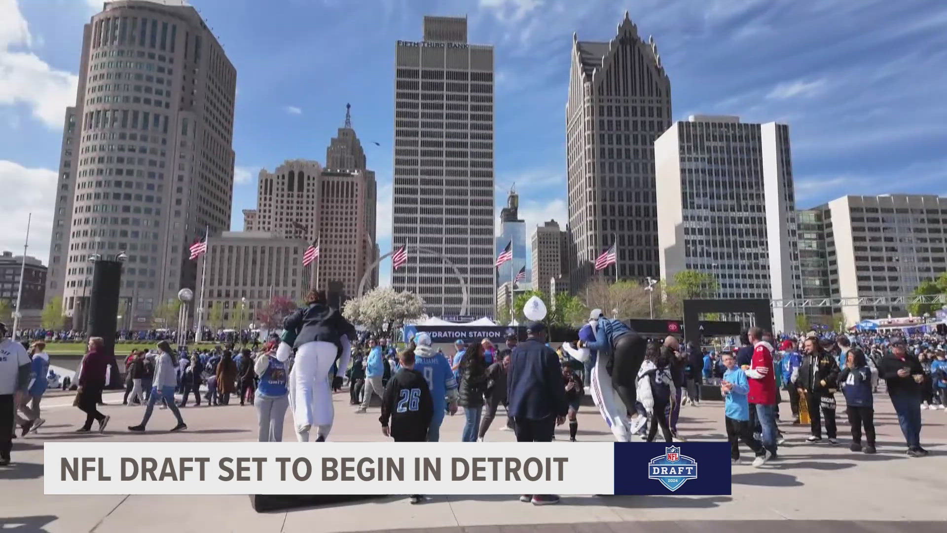 It's a historic day for Michigan. For the very first time, the NFL draft is happening in downtown Detroit.