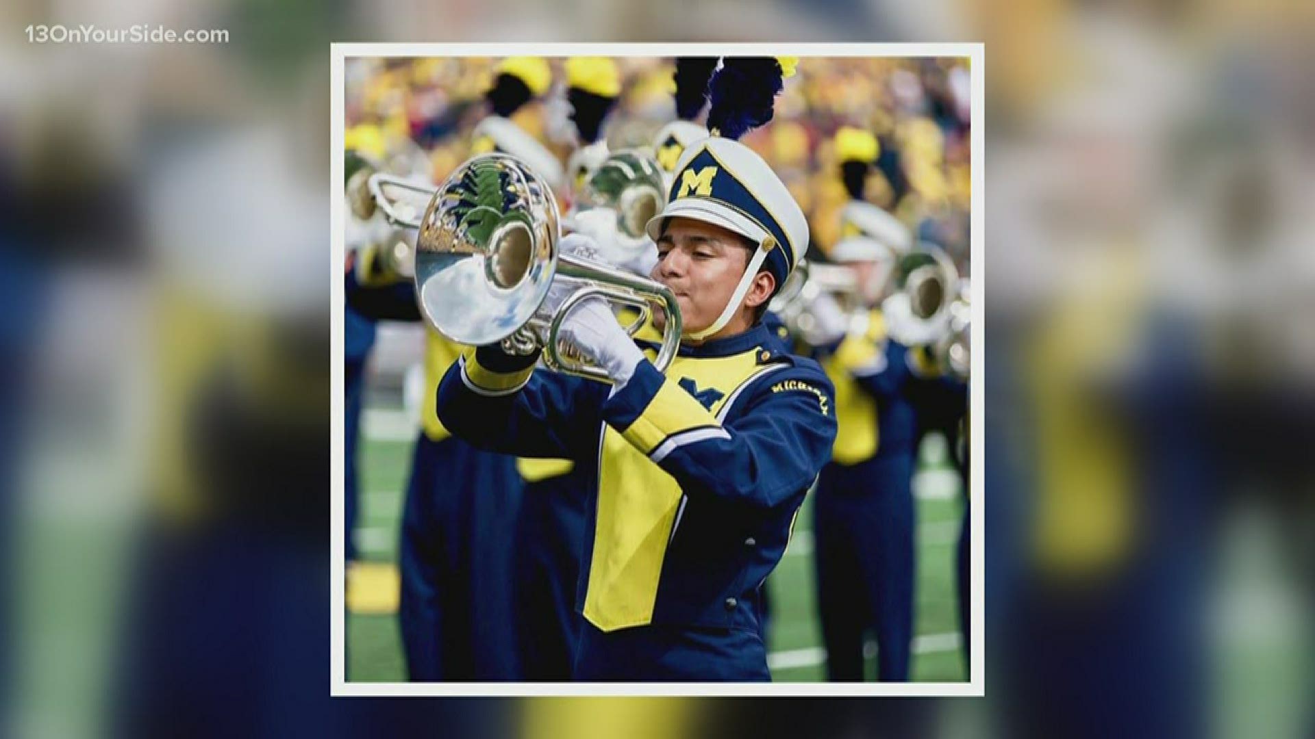 Walter Aguilar graduated from Lee High School and he will be the University of  Michigan's drum major for the 2020-21 season