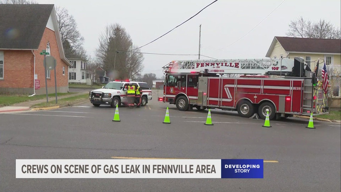 Crews on the scene of a gas leak in Fennville area | wzzm13.com