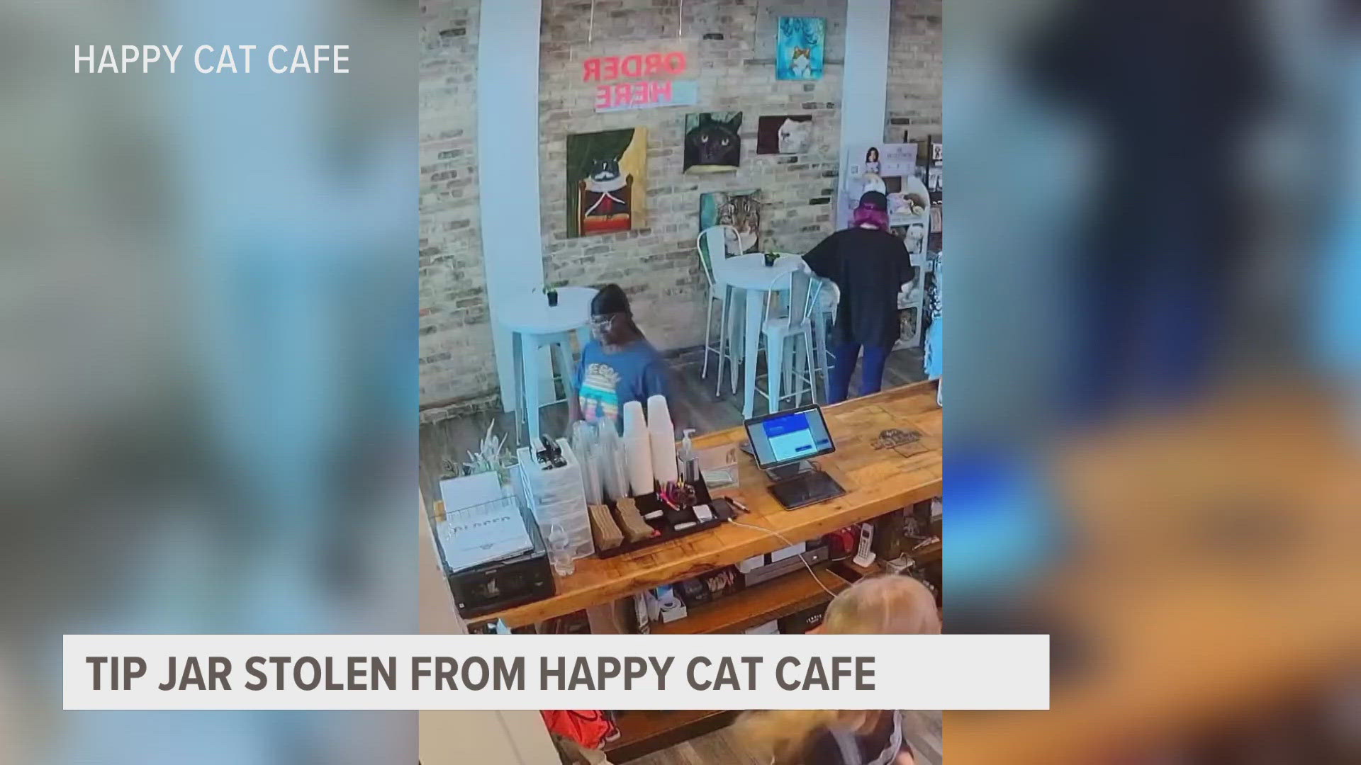 After a thief stole the donation jar from the cafe's counter, the community came out to help replace the stolen cash.