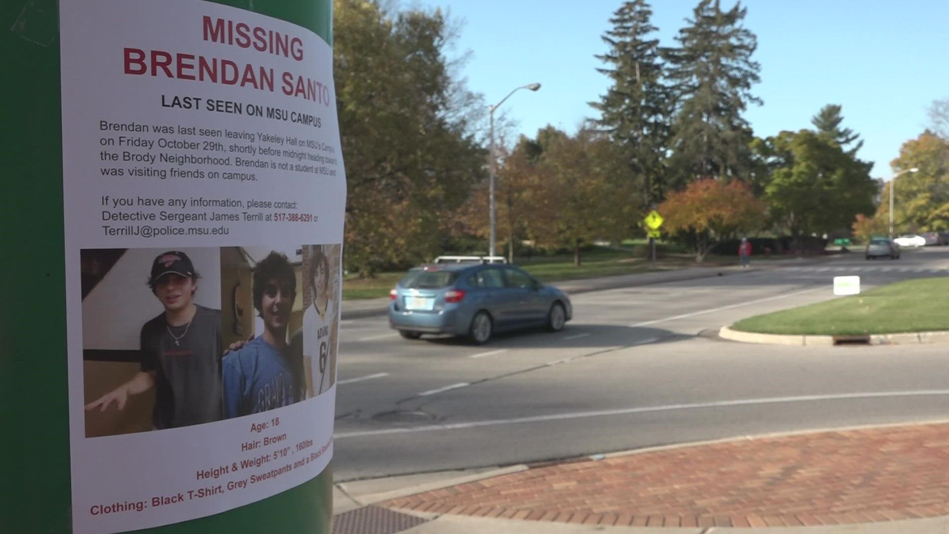 18-year-old Brendan Santo was last seen Friday October 29th.