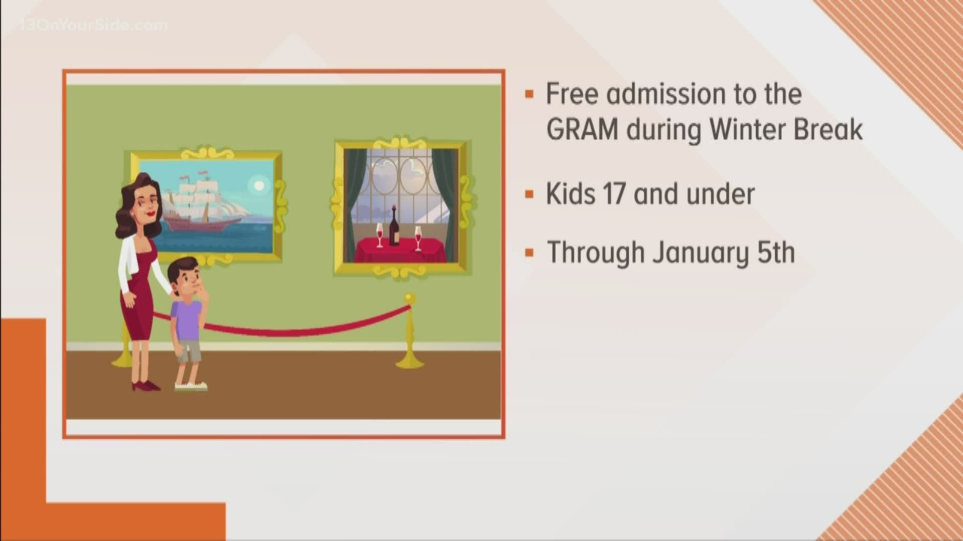 In need of something to do with the kids this winter break? The Grand Rapids Art Museum may be the place to go.