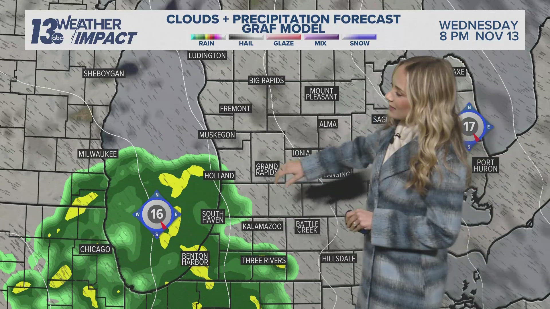 Cold rain arrives overnight through Thursday. We return to dry conditions Friday through the majority of Sunday.