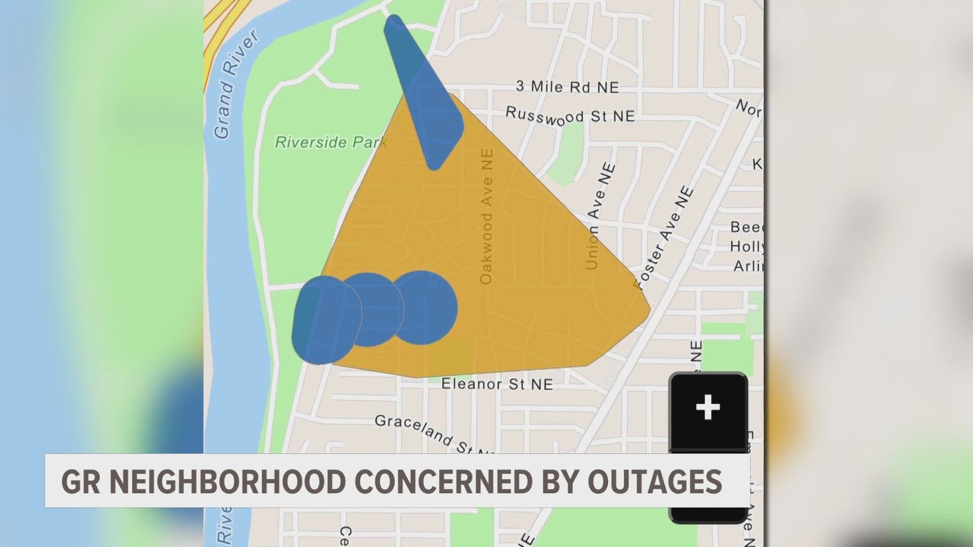 Neighbors in the triangle-shaped area told 13 ON YOUR SIDE they have been experiencing "frequent" outages for years, even during normal conditions.