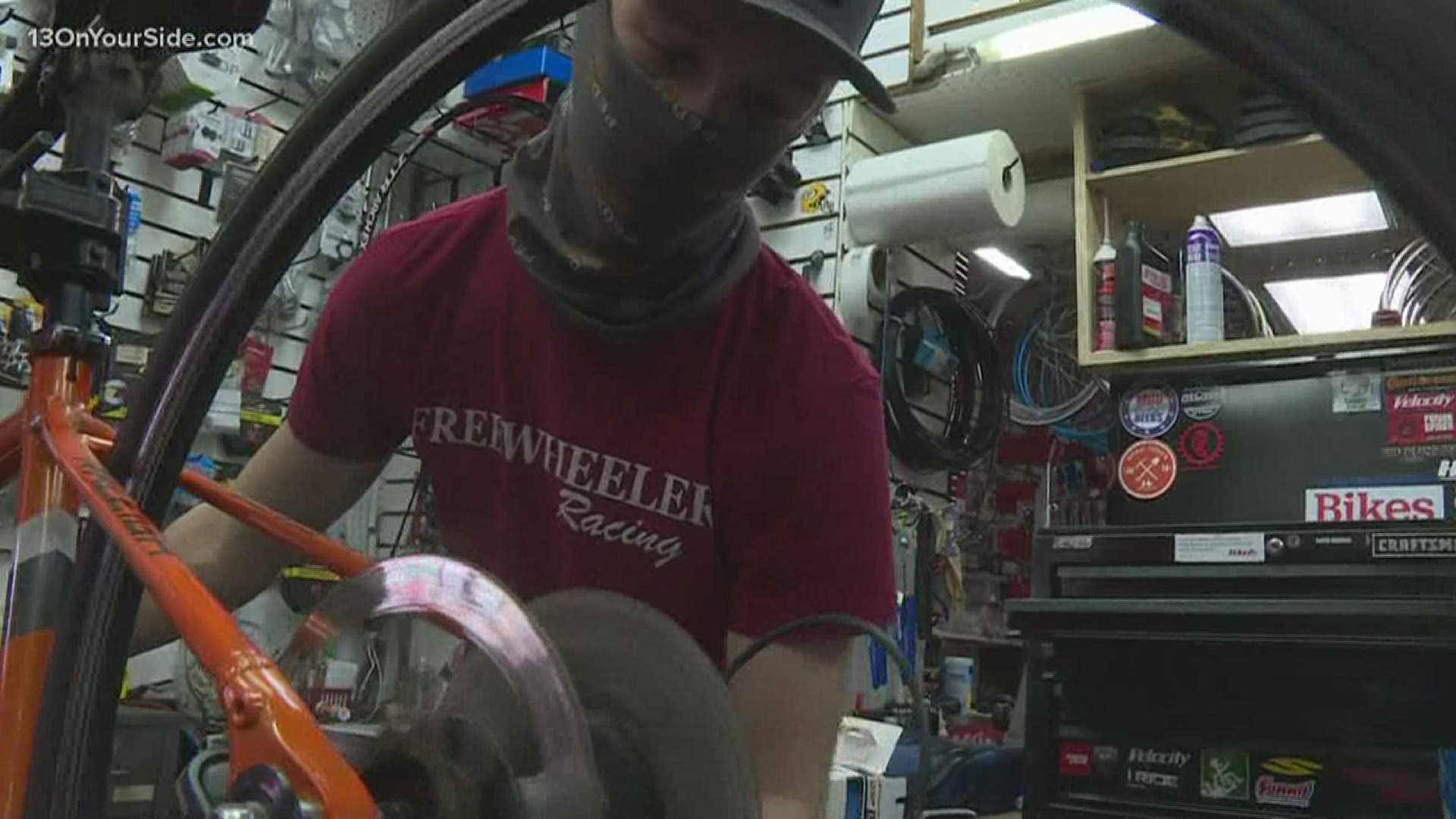 It's a big reopening day for many Michigan bike repair shops as they try to make up for sales missed amid their COVID-19 shut-down.