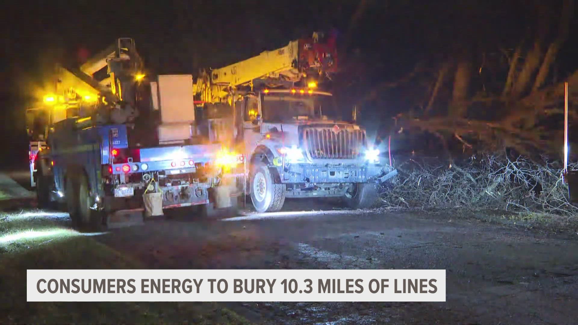 Consumers will bury lines in six Michigan counties prone to power outages this year.