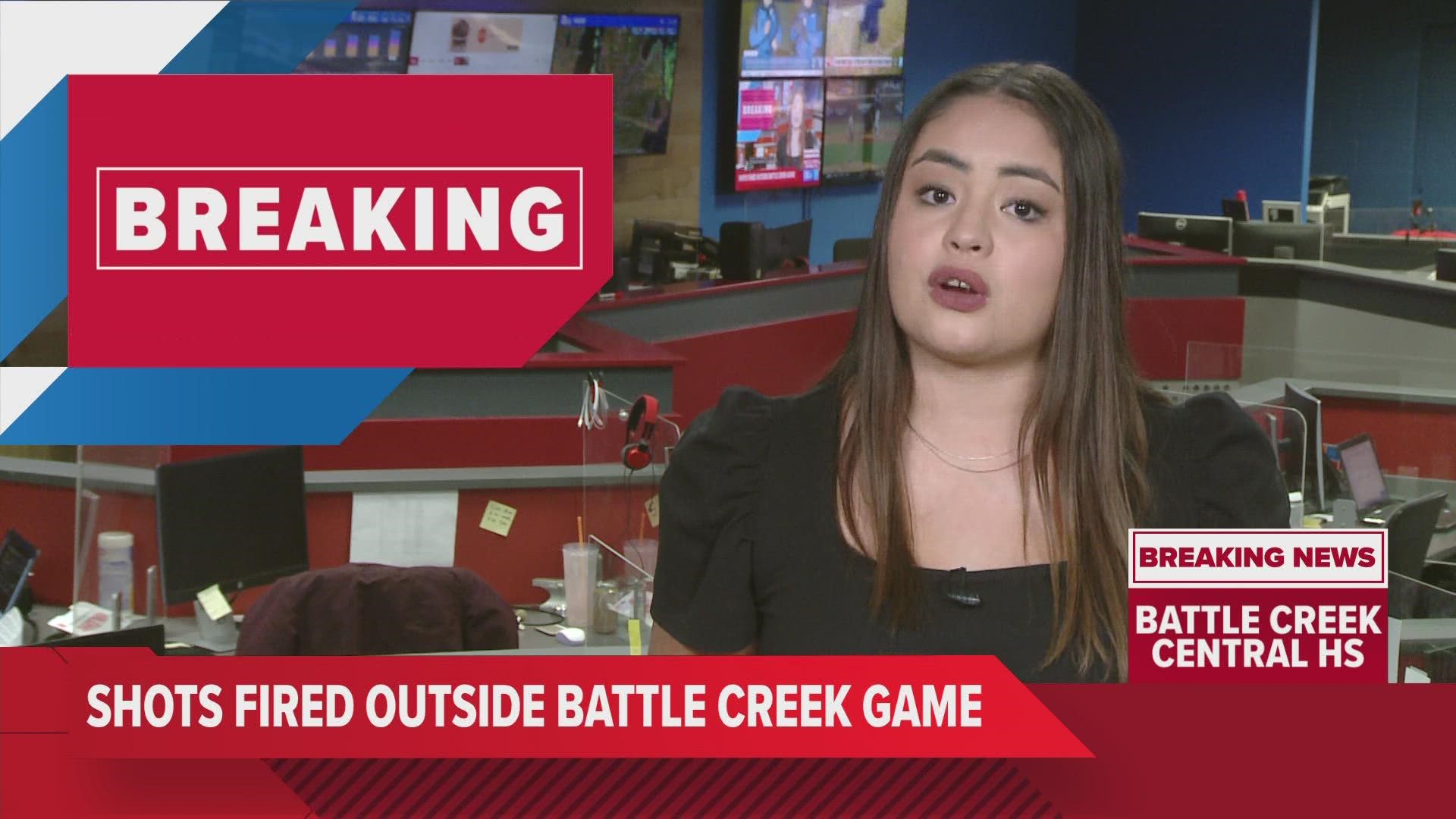 Police investigate shots fired outside Battle Creek football game 