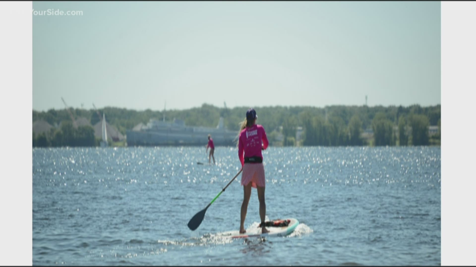 Paddleboarding fundraiser hits the beach in Muskegon.