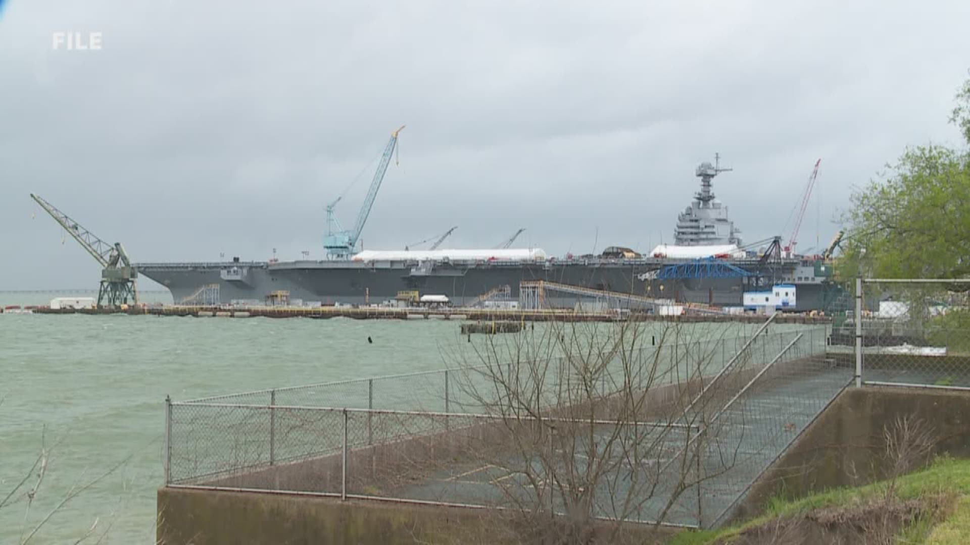 The aircraft carrier named for late President Gerald R. Ford is a step closer to entering the fleet.