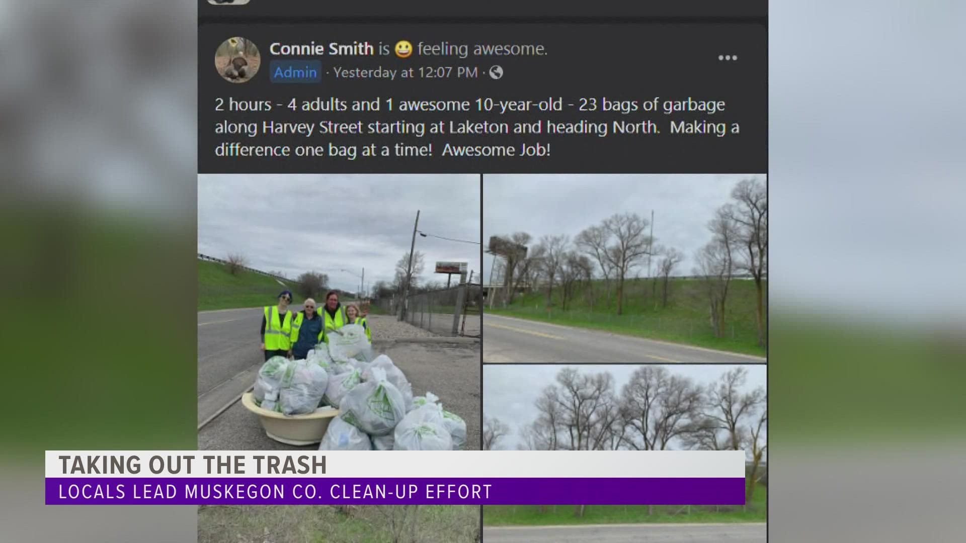 A positive story out of Muskegon highlights the power of everyday people getting involved in the effort to clean-up their communities.