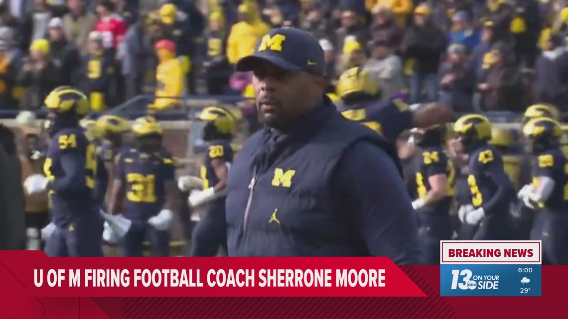 University of Michigan fires head football coach Sherrone Moore ...