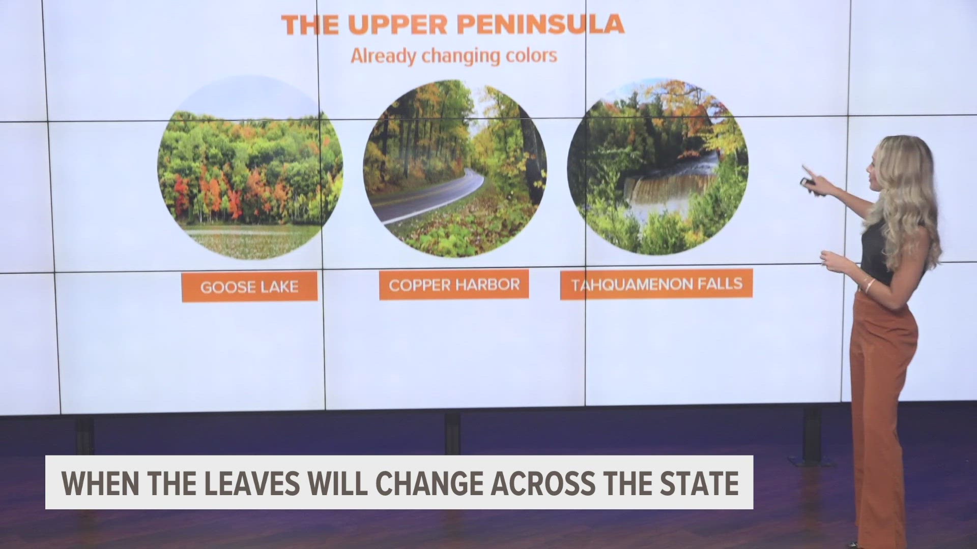 Fall colors are on the horizon and arriving in some places across the state sooner than others.