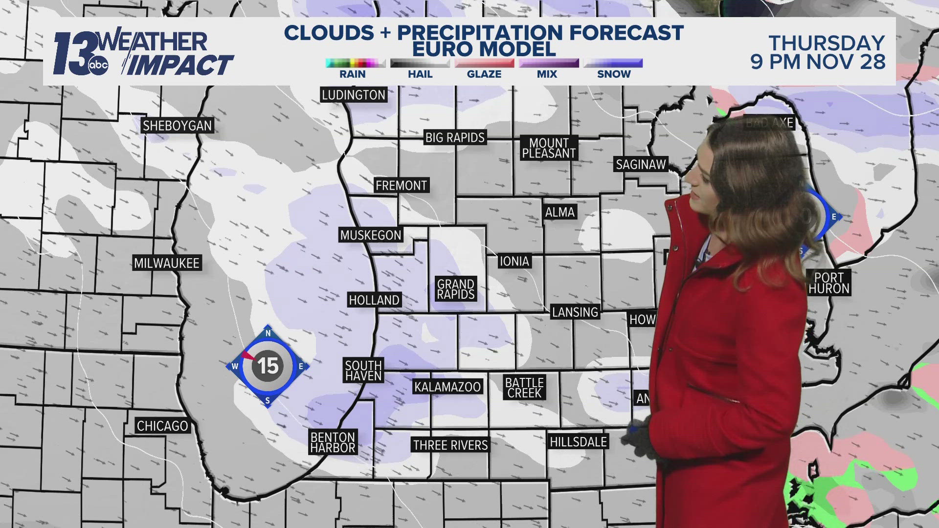 Lake-effect snow ramps up early Friday, lasting through much of next week.