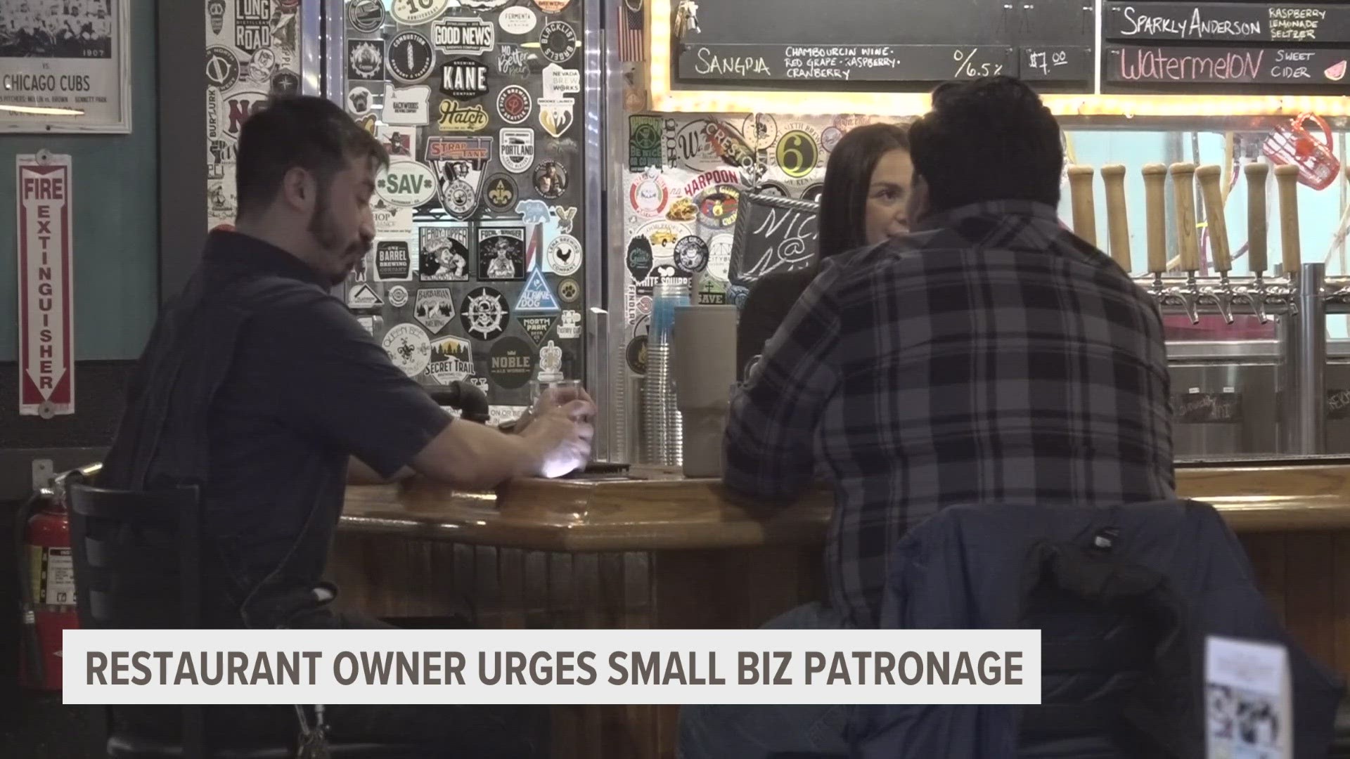 Chris Andrus, the co-owner of Mitten Brewing Company in Grand Rapids, is asking for people to help small businesses rebound.