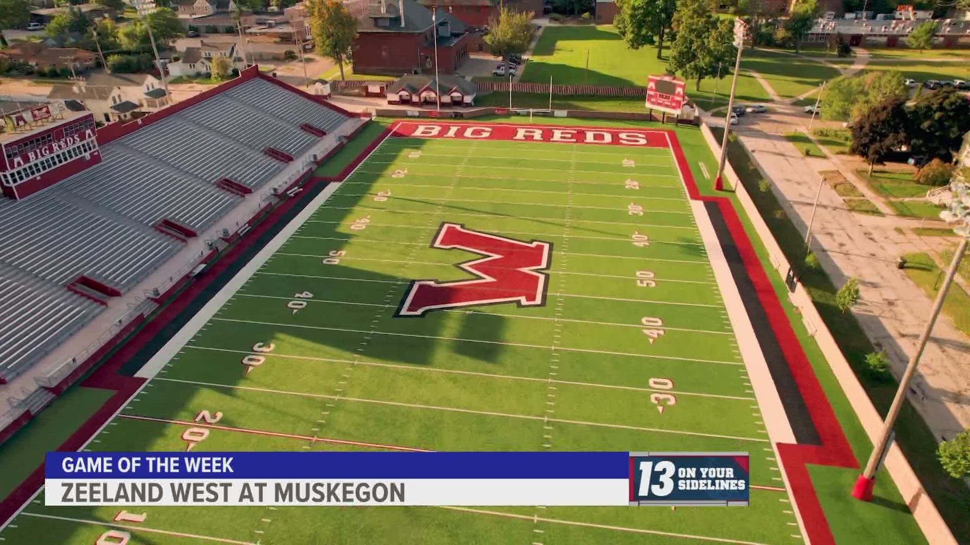 This week's 13 On Your Sidelines Game of the Week is between Zeeland West and Muskegon.