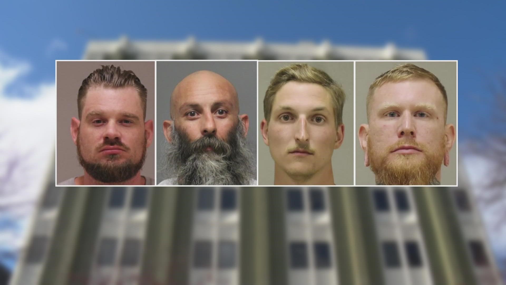 The prosecutor said the four men accused were antigovernment extremists "filled with rage" and intent on igniting a civil war.