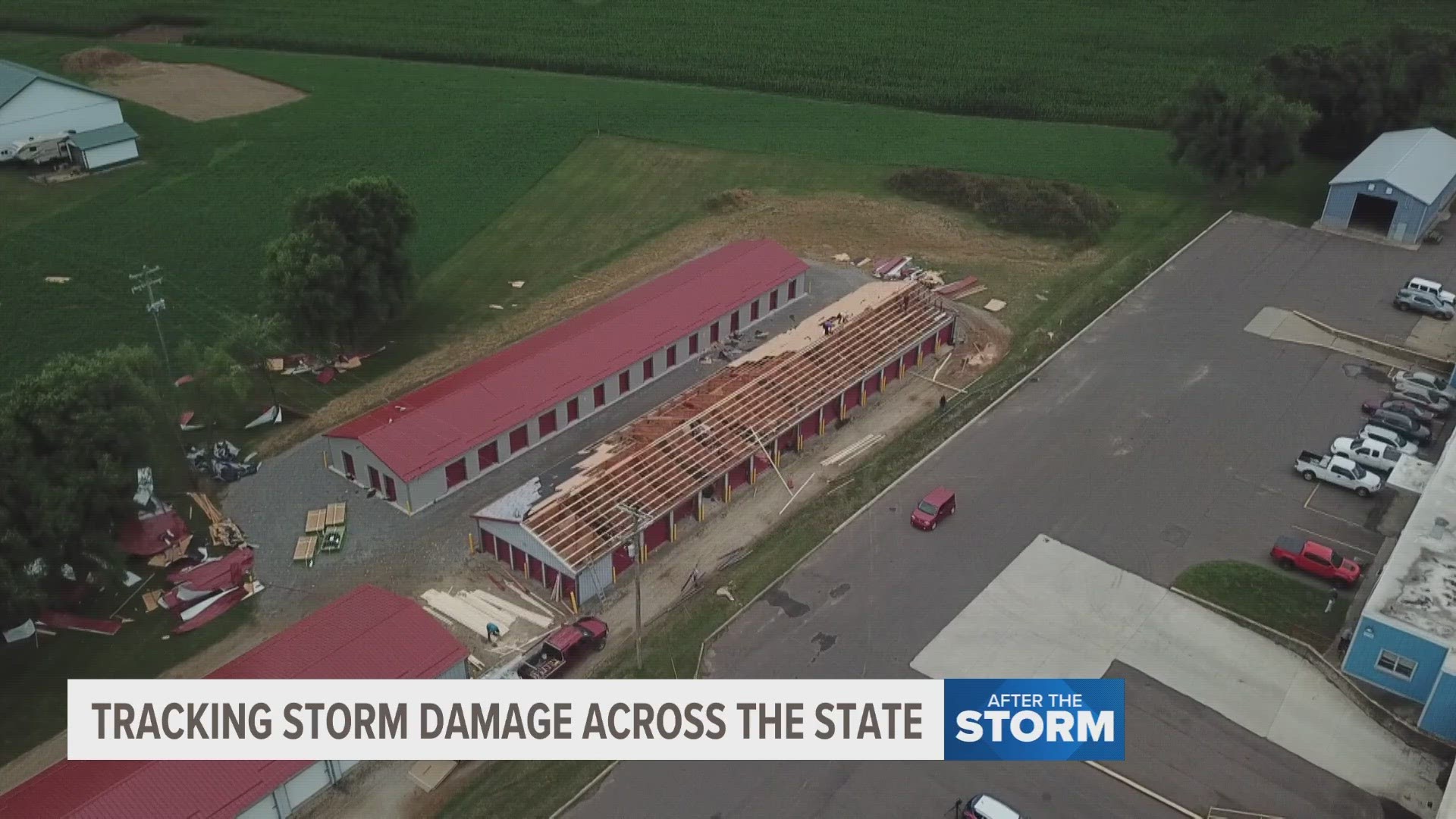 NWS Grand Rapids has a team working in the Hartford and Lawrence area of Van Buren County along I-94. They're checking minor damage from storms Wednesday evening.