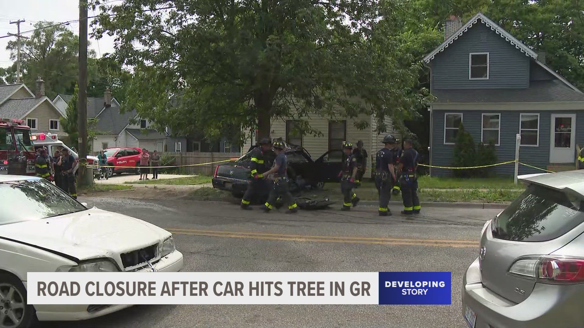 It happened near Sigsbee Street and Eastern Avenue in Grand Rapids on Tuesday afternoon.