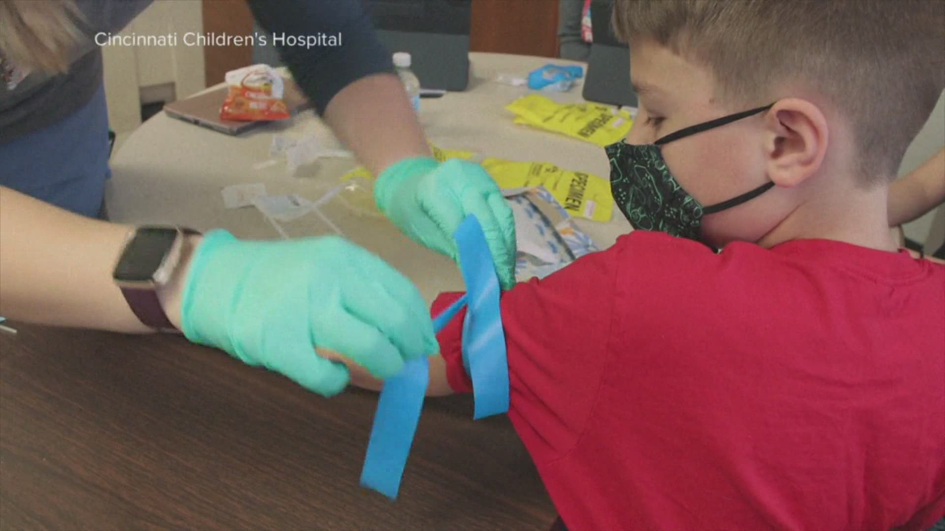 Children could receive the vaccine in Grand Rapids as soon as Saturday.