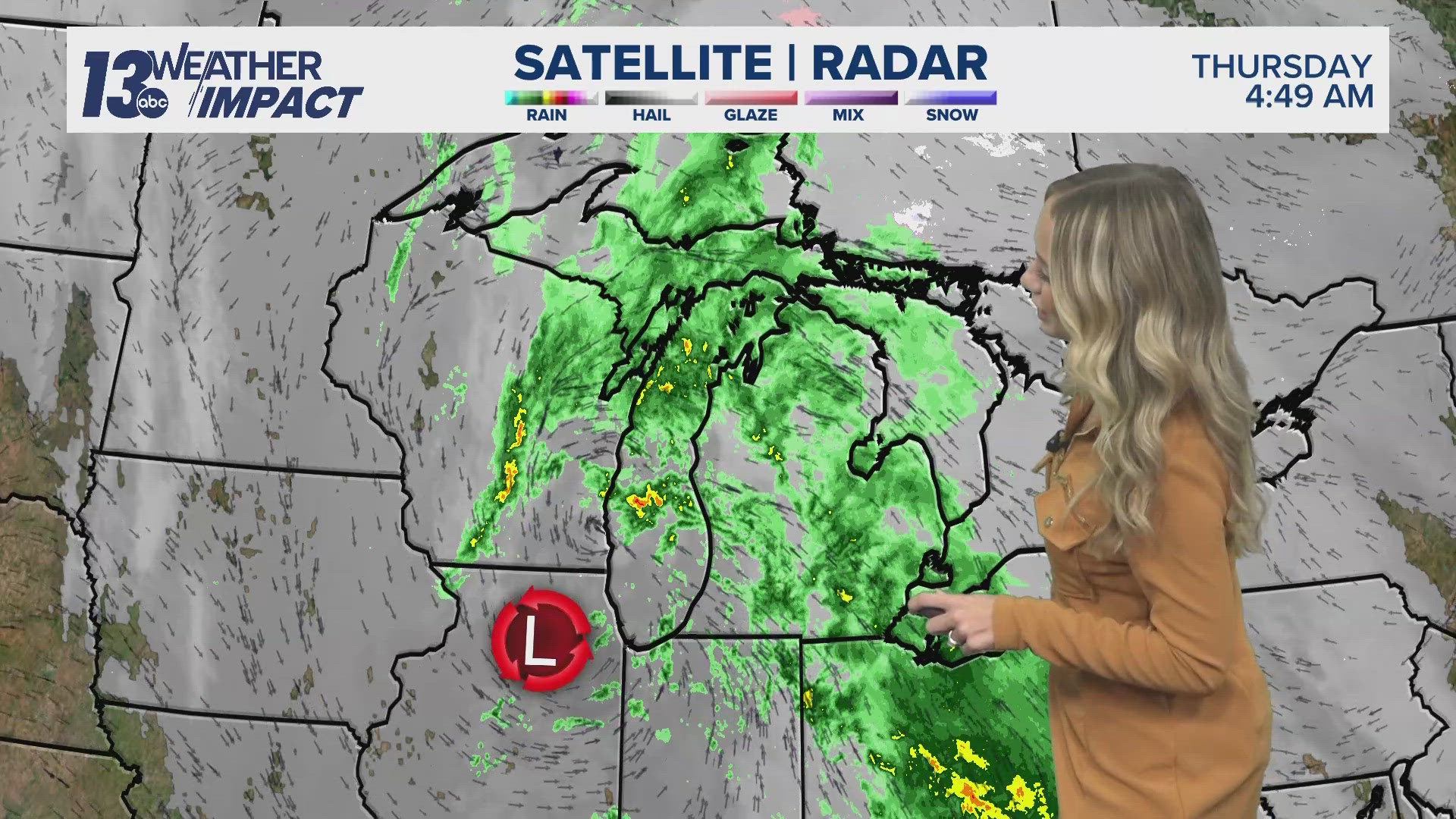 Cold rain arrives overnight through Thursday. We return to dry conditions Friday through the majority of Sunday.