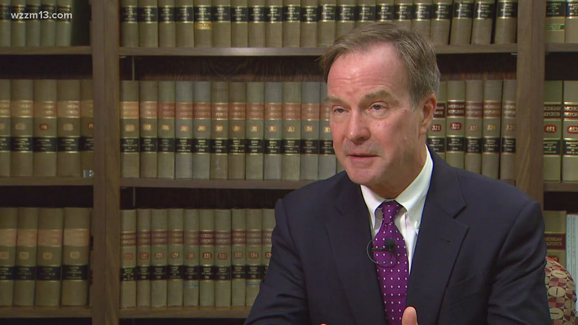 Schuette discusses the case about  former care workers from the Grand Rapids Home for Veterans