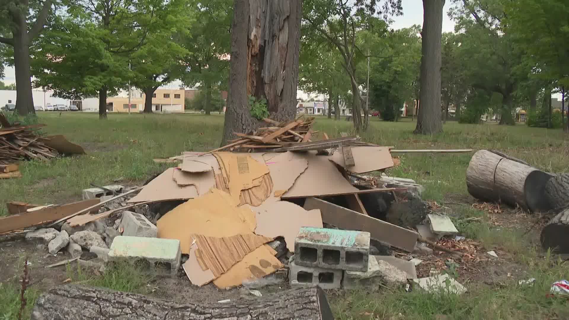 Muskegon Heights Police hope $500 reward puts an end to illegal dumping in the city.