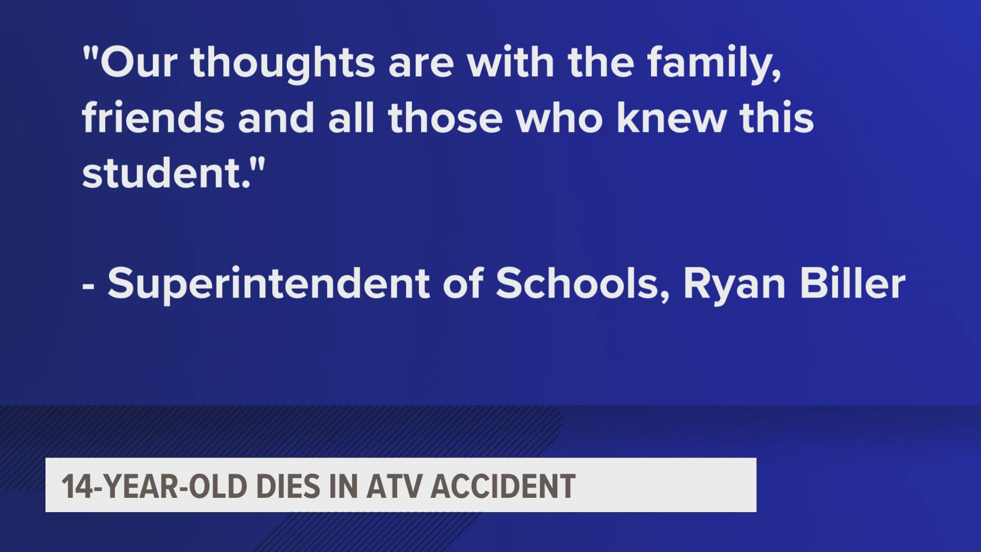 The boy was ejected and killed after he hit a pile of roofing trusses while driving the ATV, investigators say.