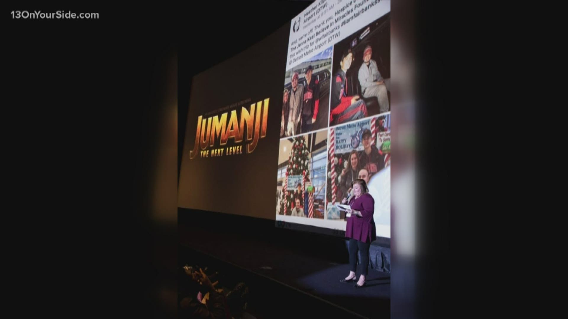 Hospice of Michigan raised $256,000 to support Jo Elyn Nyman Anchors Program for Children during their screenings of Jumanji: The Next Level.