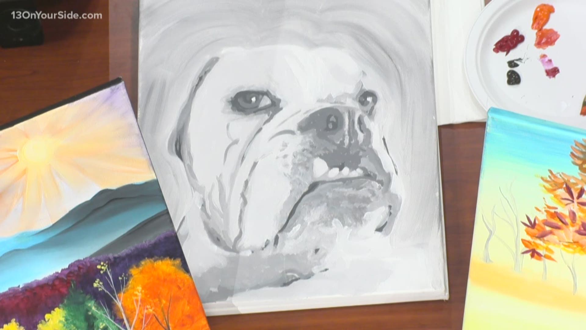 From festive holiday scenes to painting your pet, Wine and Canvas will bring out the artist in you.