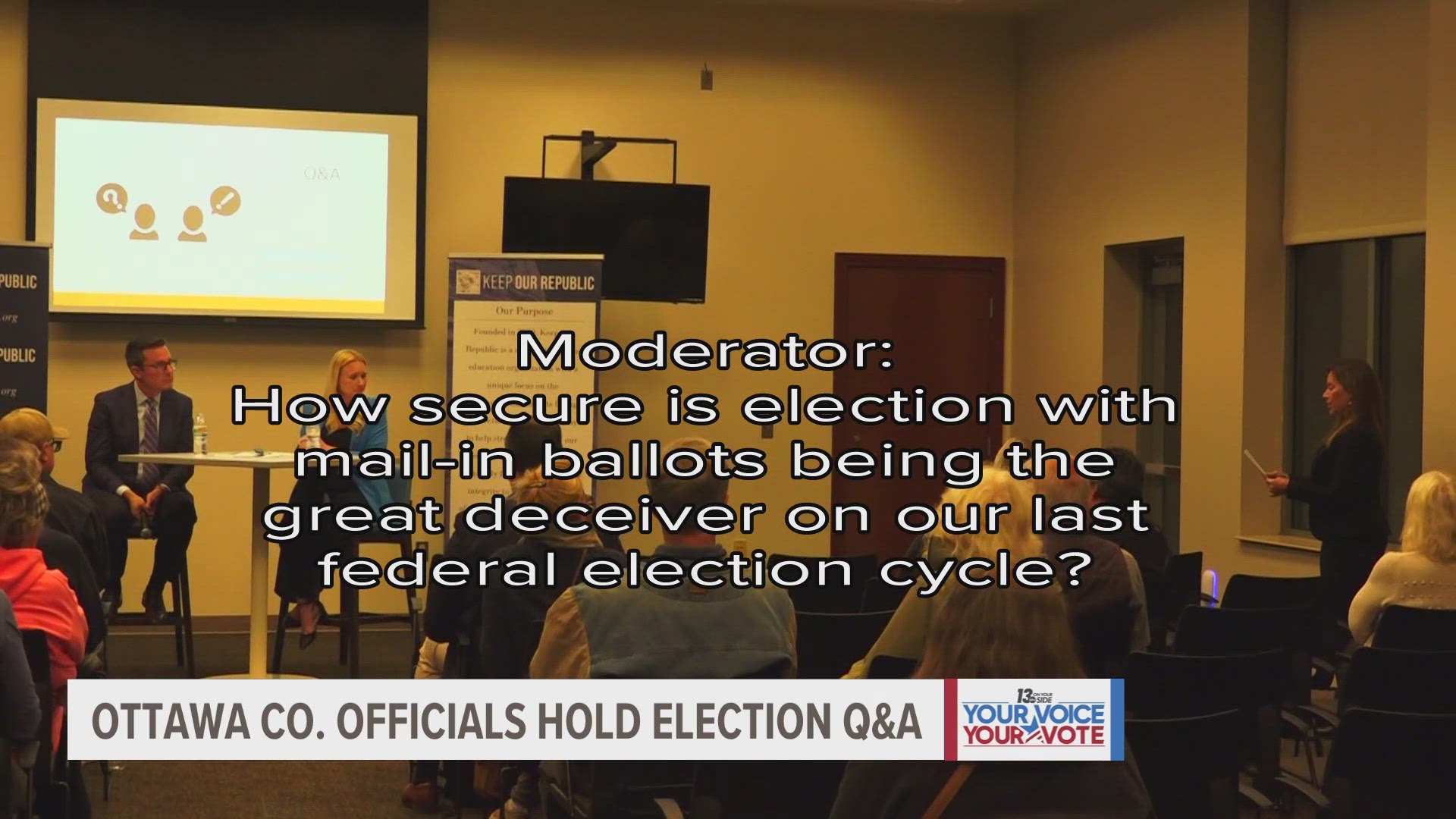 Wednesday night officials in Ottawa County held a meeting to answer the community's questions about elections.